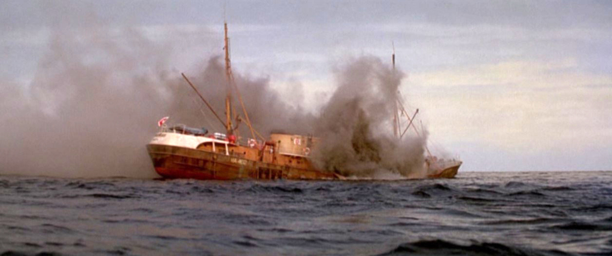 De trawler op de Noordzee
